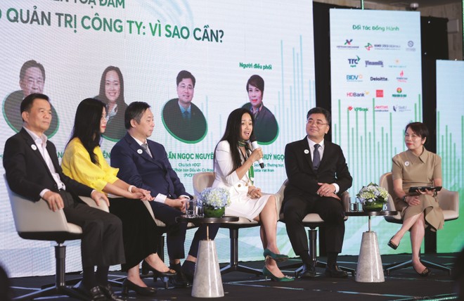Các diễn giả chia sẻ góc nhìn tại Diễn đàn Quản trị công ty thường niên lần thứ 7.