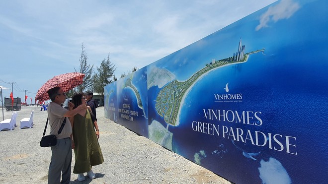 Dự án Vinhomes Green Paradise Cần Giờ chính thức được khởi công sau nhiều năm chờ đợi. Ảnh: Lê Toàn.