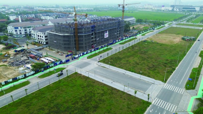 Đô thị mới An Vân Dương có nhiều dự án nhà ở mới được triển khai xây dựng. Ảnh: Ngọc Tân.