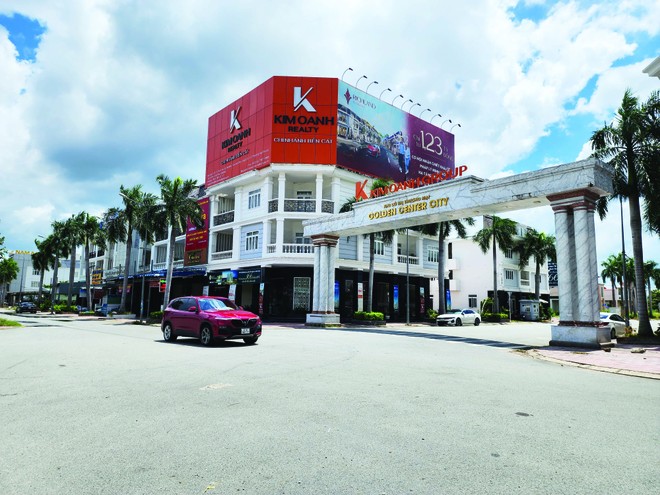 Khu đô thị thương mại Golden Center City tại thị xã Bến Cát, tỉnh Bình Dương. Ảnh: Vũ Dũng.