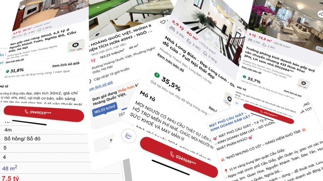 Phần lớn thông tin rao bán nhà trên mạng không đúng với thực tế. Ảnh: Dũng Minh.