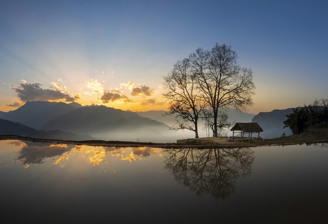 Cây Hạnh phúc thôn Choản Thèn - điểm check-in quen thuộc với nhiều người khi ghé Y Tý. Ảnh: Hoàng Công Kiều.