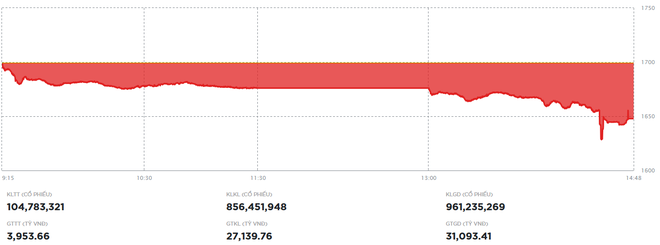 Nhiều bluechip nới đà giảm, VN-Index thủng vùng đáy cũ