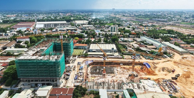 Dự án Monrei Saigon đang đẩy nhanh tiến độ thi công. Ảnh: Việt Dũng.
