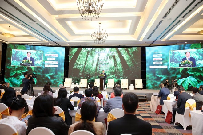 Toàn cảnh Hội thảo Phát triển bền vững 2025 với chủ đề “Động lực cho kỷ nguyên bền vững” do Báo Tài chính - Đầu tư tổ chức. Ảnh: Đức Thanh