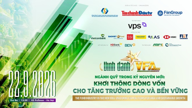 VFA 2026 - Mùa đầu tiên của Giải thưởng Quỹ đầu tư chứng khoán Việt Nam sẽ diễn ra ngày 22/9