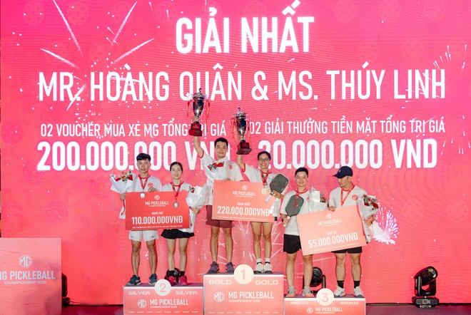 Những nhà vô địch của giải đấu MG Pickleball Championship 2025 đã chính thức lộ diện.