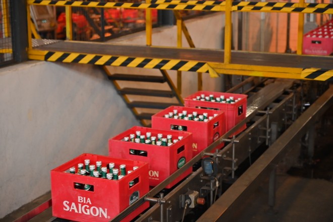 Cổ phiếu SAB của Tổng công ty cổ phần Bia- Rượu- Nước giải khát Sài Gòn (Sabeco) thu hút sự quan tâm của nhà đầu tư 