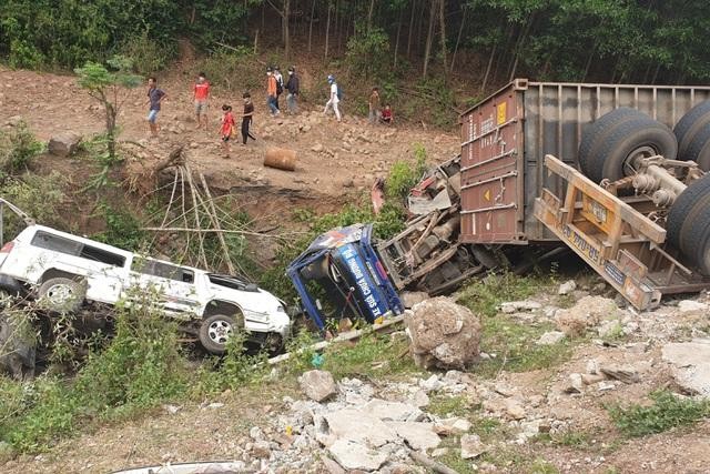 Hiện trường vụ tai nạn.