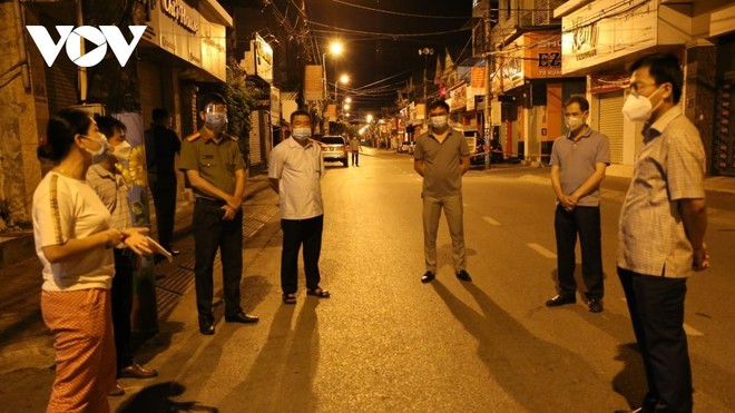 Cơ quan chức năng lập chốt phong toả tại khu vực bệnh nhân L.H.Đ.A sinh sống.