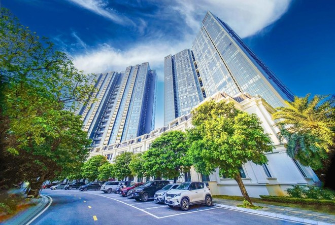 Không gian xanh tại Sunshine City, dự án tọa tại KĐT Nam Thăng Long - Ciputra của Sunshine Homes.