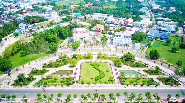 Khu hành chính huyện Tịnh Biên. (Ảnh: Báo An Giang)