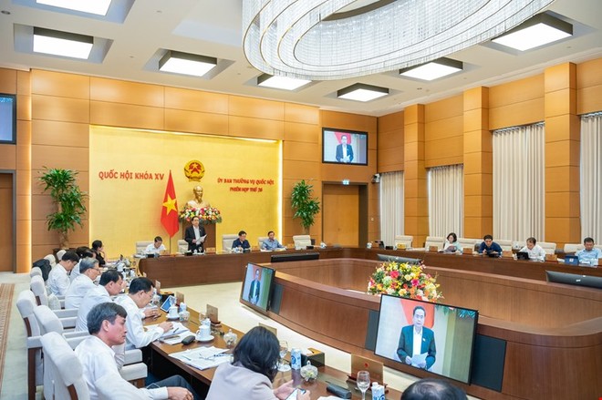 Phiên họp sáng 18/9 của Uỷ ban Thường vụ Quốc hội.