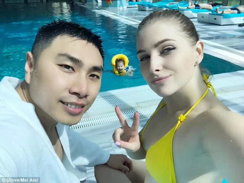 Đàn ông Trung Quốc đang có trào lưu lấy vợ Đông Âu sau khi chàng xấu trai Mei cưới được vợ đẹp. Ảnh: Ulove.