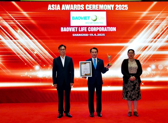 Thương hiệu Bảo Việt Nhân thọ được vinh danh trong TOP 10 Doanh nghiệp tiêu biểu châu Á 2025