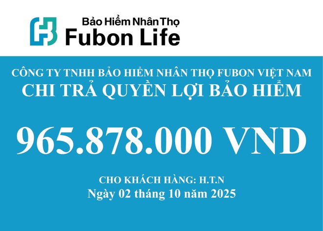 Fubon Life Việt Nam chi trả gần 1 tỷ đồng quyền lợi bảo hiểm nhân thọ cho trường hợp khách hàng tử vong tại Hà Nội 