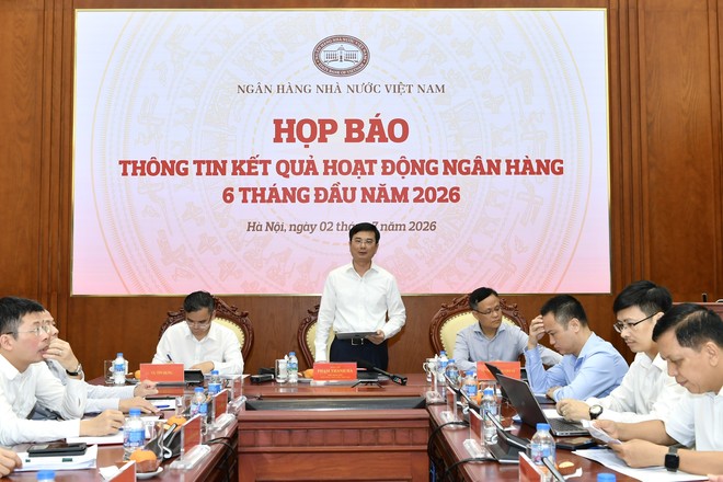 Ông Phạm Thanh Hà, Phó Thống đốc NHNN phát biểu tại họp báo
