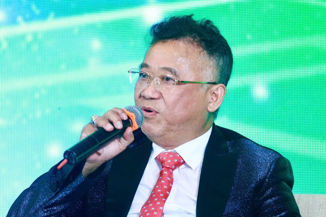 Ông Đặng Thành Tâm, Chủ tịch Chủ tịch Tổng công ty Phát triển Đô thị Kinh Bắc (KBC) chia sẻ tại hội thảo. Ảnh: Dũng Minh