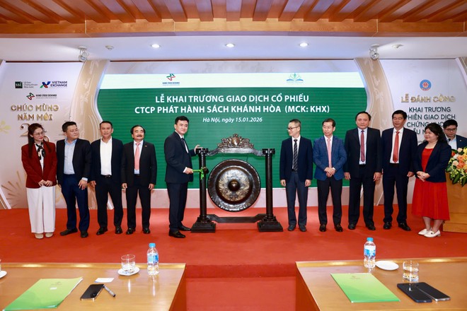 Cổ phiếu Phát hành Sách Khánh Hòa (KHX) tăng kịch trần ngày giao dịch đầu tiên trên UPCoM