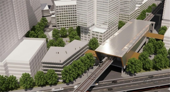 Phối cảnh dự án TOD Hàng Xanh.