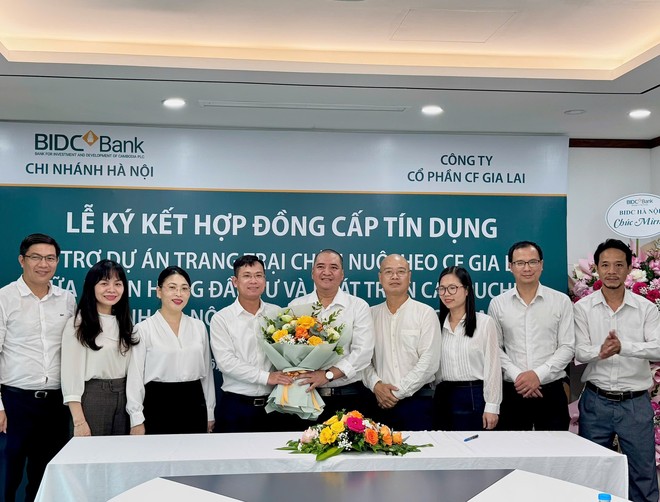 BIDC hợp tác tài trợ vốn cho CTCP CF Gia Lai