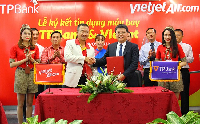 TP Bank cung cấp tín dụng máy bay cho Vietjet