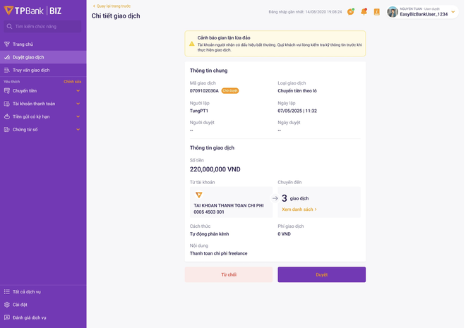 TPBank cảnh báo gian lận lừa đảo