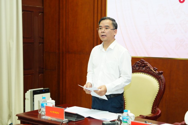 Ông Nguyễn Xuân Bắc, Phó vụ trưởng Vụ Tín dụng các ngành kinh tế, Ngân hàng Nhà nước chia sẻ thông tin tại Họp báo
