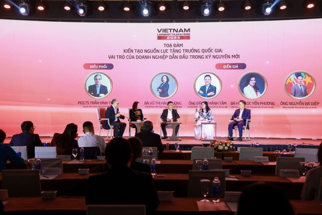 Toàn cảnh Tọa đàm “Kiến tạo nguồn lực tăng trưởng quốc gia: Vai trò của doanh nghiệp dẫn đầu trong kỷ nguyên mới”