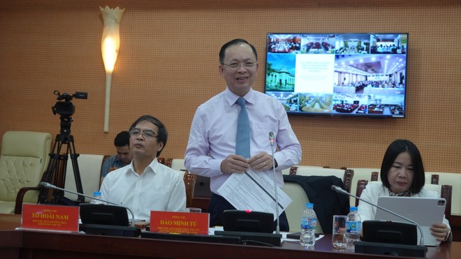 Ông Đào Minh Tú, Phó Chủ tịch kiêm Tổng Thư ký Hiệp hội Ngân hàng Việt Nam (VNBA) phát biểu tại Hội nghị