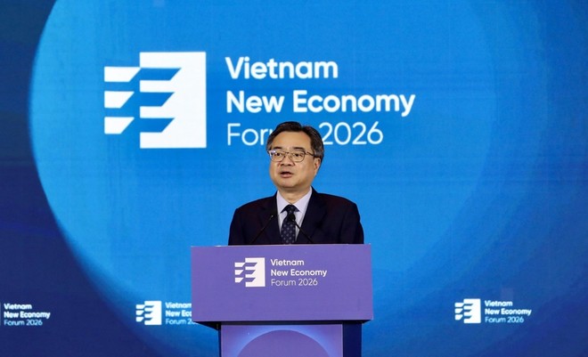 Ông Nguyễn Thanh Nghị, Ủy viên Bộ Chính trị, Bí thư Trung ương Đảng, Trưởng Ban Chính sách, chiến lược Trung ương phát biểu khai mạc Diễn đàn