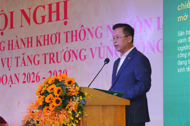  Tổng Giám đốc BIDV Hoàng Việt Hùng phát biểu tại Hội nghị 