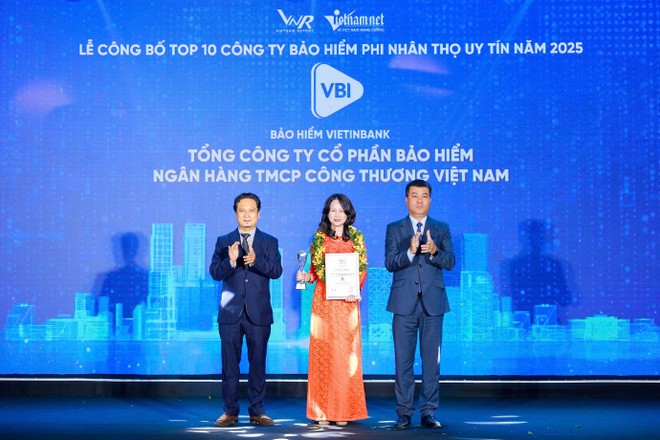 Năm 2025, VBI vươn lên vị trí thứ 3 trong Top 10 Công ty bảo hiểm phi nhân thọ uy tín Việt Nam 