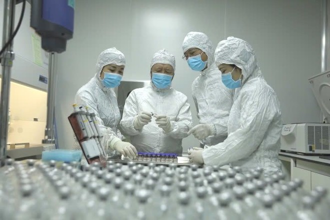 Nhà máy vắc xin Dacovet được Dabaco triển khai xây dựng từ tháng 8/2022, với tổng mức đầu tư khoảng 300 tỷ đồng, công suất 200 triệu liều/ năm (Ảnh: DBC)