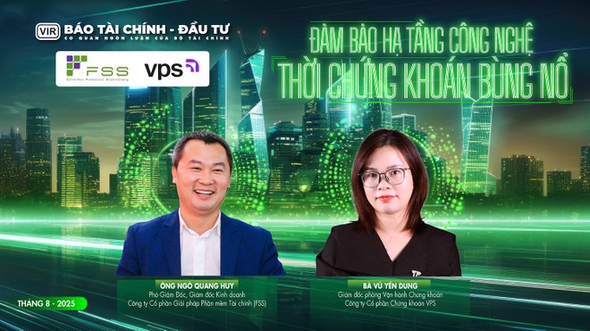 Các diễn giả tham gia Tọa đàm “Đảm bảo hạ tầng công nghệ thời chứng khoán bùng nổ” sáng 25/8 do báo Tài chính - Đầu tư tổ chức