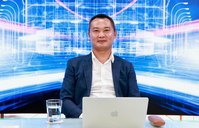 Ông Ngô Quang Huy, Phó giám đốc, Công ty Giải pháp phần mềm tài chính (FSS) phát biểu tại Tọa đàm của báo Tài chính - Đầu tư sáng 25/8 (Ảnh: Chí Cường)