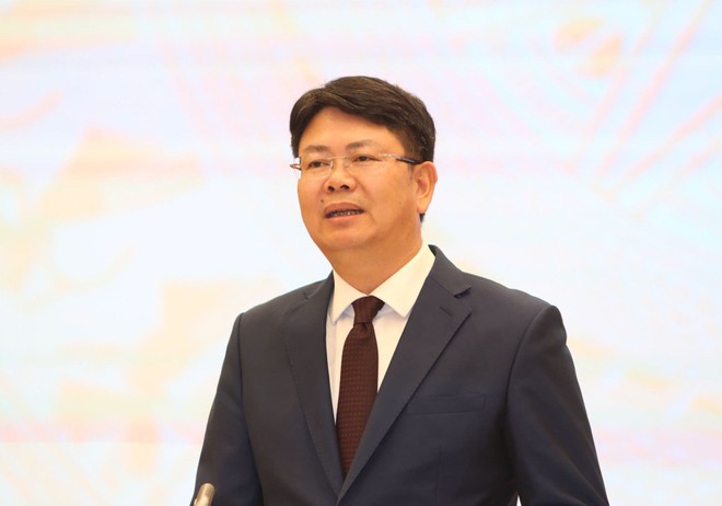 Thứ trưởng Bộ Tư pháp Nguyễn Thanh Tịnh thông tin tại buổi họp báo tối 4/5 - Ảnh: Đức Minh TBTC