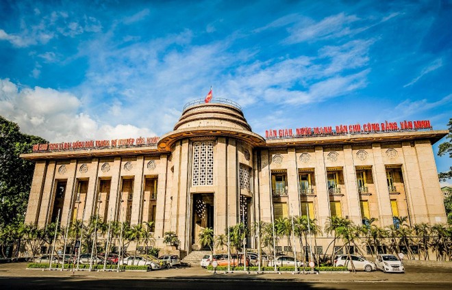 Trụ sở Ngân hàng Nhà nước Việt Nam tại 49 Lý Thái Tổ, phường Hoàn Kiếm, TP Hà Nội.