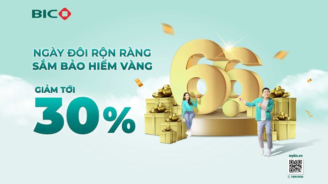 BIC tặng ưu đãi vàng, giảm tới 30% phí bảo hiểm