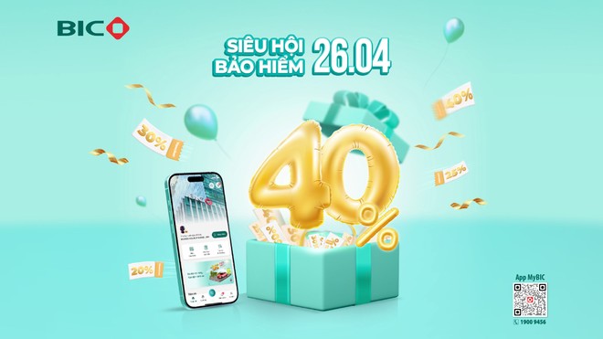 BIC ưu đãi tới 40% phí bảo hiểm