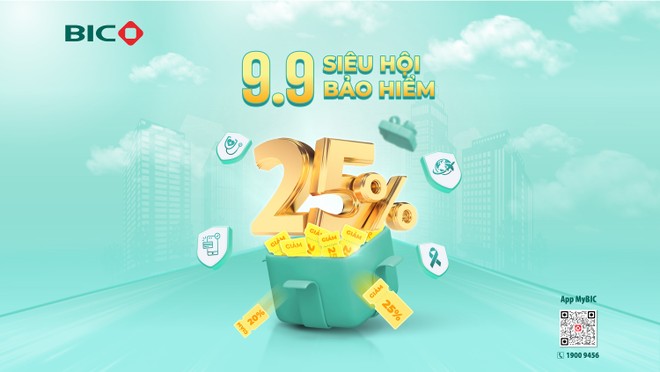BIC ưu đãi tới 25% phí bảo hiểm 