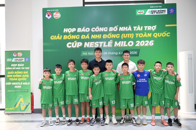 Nestlé MILO tiếp tục đồng hành Giải bóng đá Nhi đồng (U11) toàn quốc 2026
