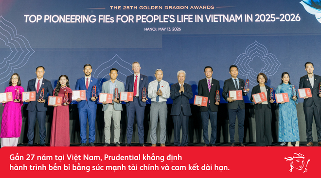 Prudential tiếp tục được vinh danh trong Top 10 doanh nghiệp vì Cuộc sống cộng đồng 