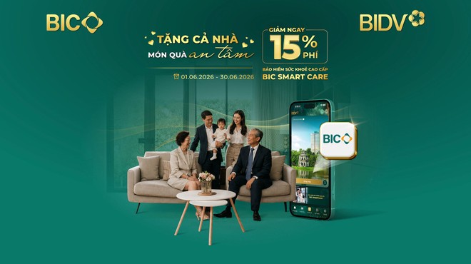 BIC ưu đãi 15% phí bảo hiểm sức khoẻ cao cấp mừng Ngày Gia đình Việt Nam