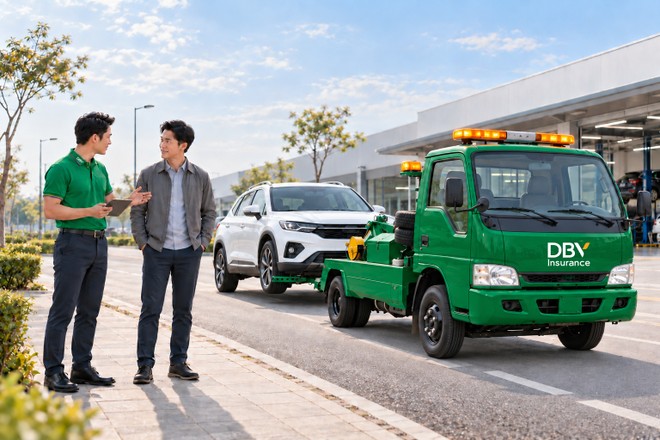DBV tặng gói dịch vụ hỗ trợ khẩn cấp cho khách hàng mua bảo hiểm xe