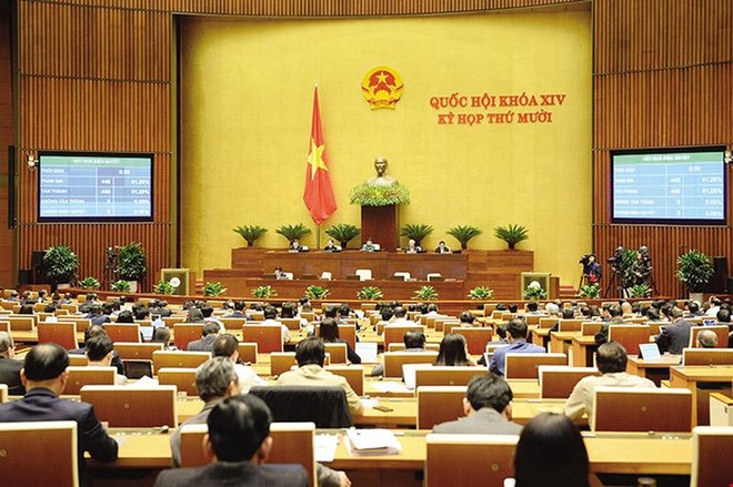 Một trong những điểm mới trong hoạt động của Quốc hội nhiệm kỳ này là đã tăng cường tính công khai, minh bạch trong xây dựng, ban hành văn bản. Ảnh: N.L