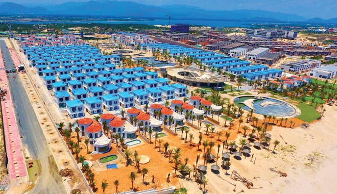 Dự án Khu du lịch sinh thái Prime Nha Trang tại huyện Cam Lâm, tỉnh Khánh Hòa mới hoàn thiện phần thô hạng mục khu biệt thự