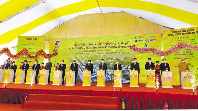 Lễ khởi công Hợp phần kỹ thuật Dự án Điện khí LNG Hải Lăng (Quảng Trị).