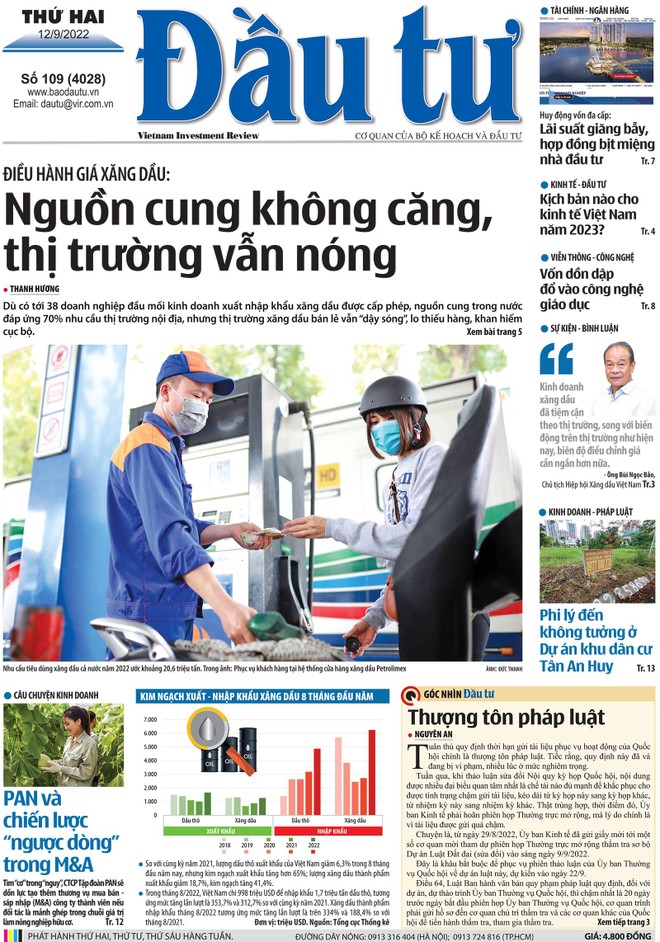 Báo Đầu tư số 109