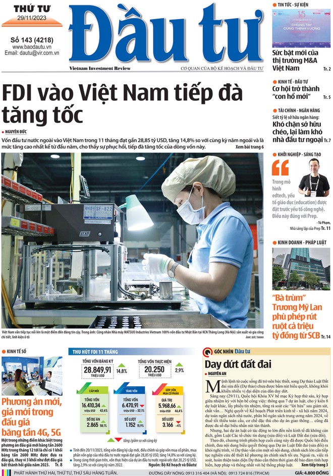 Báo Đầu tư số 143